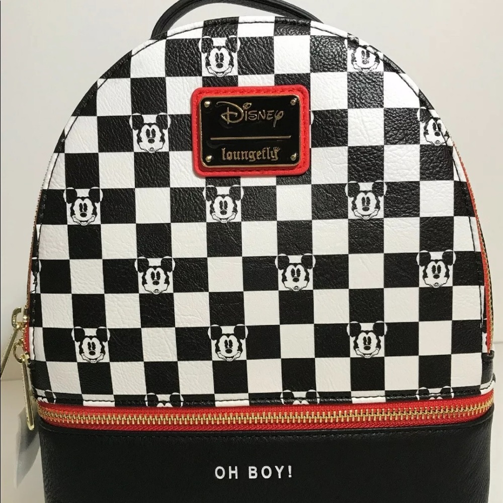 Checker Mickey Loungefly backpack
